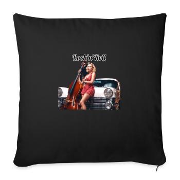 Pinup - Sofa pillowcase 17,3'' x 17,3'' (45 x 45 cm) - black - Front