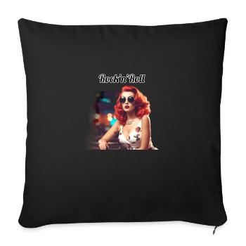 Pinup - Sofa pillowcase 17,3'' x 17,3'' (45 x 45 cm) - black - Front