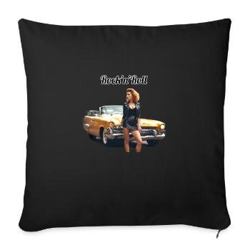 Pinup - Sofa pillowcase 17,3'' x 17,3'' (45 x 45 cm) - black - Front