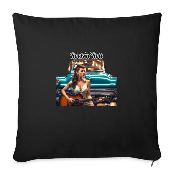Pinup - Sofa pillowcase 17,3'' x 17,3'' (45 x 45 cm) - black - Front