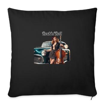 Pinup - Sofa pillowcase 17,3'' x 17,3'' (45 x 45 cm) - black - Front