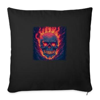 skater anatomy gift awesome statement - Sofakissenbezug 45 x 45 cm - Schwarz - Vorne