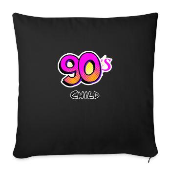 Paroles - Housse de coussin décorative 45 x 45 cm - noir - Devant