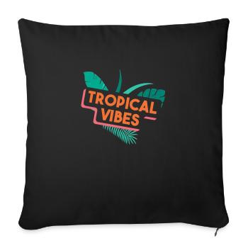 Sayings - Sofa pillowcase 17,3'' x 17,3'' (45 x 45 cm) - black - Front