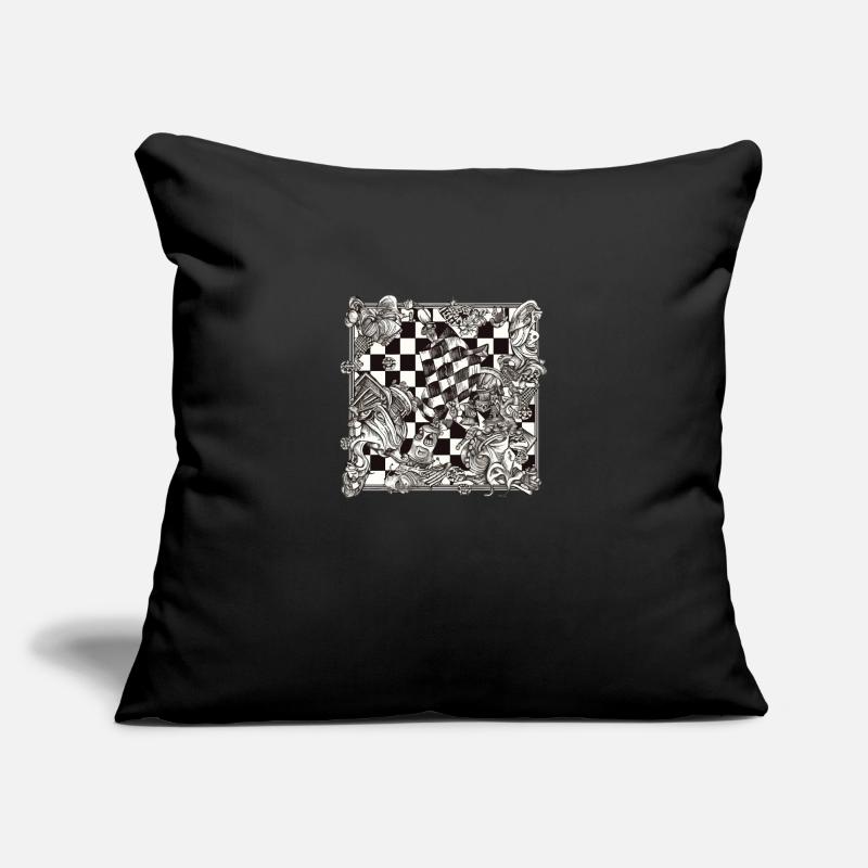 Abstraction Echiquéenne n°1 Housse de coussin décorative 45 x 45 cm