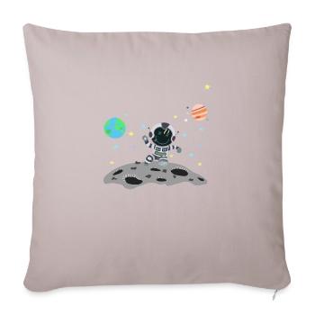 grey astronaut - Sofa pillowcase 17,3'' x 17,3'' (45 x 45 cm) - light taupe - Front