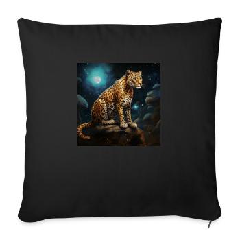 LEOPARD - Housse de coussin décorative 45 x 45 cm - noir - Devant