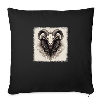 Geek Gift Idea Quote Animal Design Herd of Sheep - Sofa pillowcase 17,3'' x 17,3'' (45 x 45 cm) - black - Front