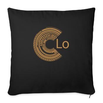 For Lo - Sofa pillowcase 17,3'' x 17,3'' (45 x 45 cm) - black - Front