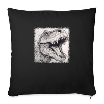 Statement Dinosaurus Dino Costume Tshirts Cool Old - Sofa pillowcase 17,3'' x 17,3'' (45 x 45 cm) - black - Front