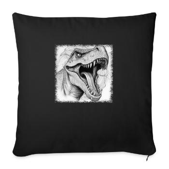 Dinosaur Bday Dinosaurus Born 2004 Generation - Sofa pillowcase 17,3'' x 17,3'' (45 x 45 cm) - black - Front