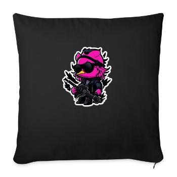Canard de roche - Housse de coussin décorative 45 x 45 cm - noir - Devant