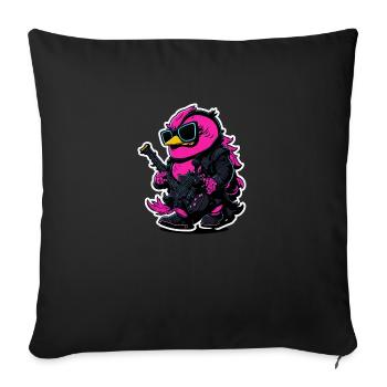 Canard de roche - Housse de coussin décorative 45 x 45 cm - noir - Devant