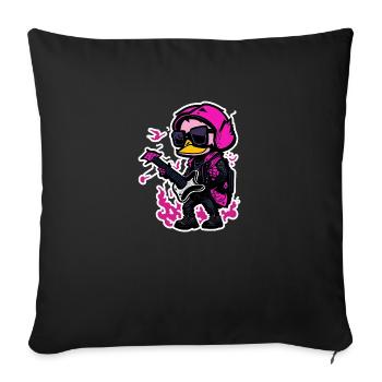 Canard de roche - Housse de coussin décorative 45 x 45 cm - noir - Devant