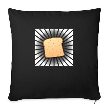 Drôle de beurre comique Toast Slice Cool Toast Bread - Housse de coussin décorative 45 x 45 cm - noir - Devant