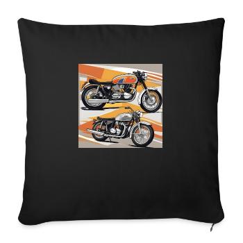 A Pair of Classics - Sofa pillowcase 17,3'' x 17,3'' (45 x 45 cm) - black - Front