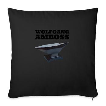 Wolfgang Amboss T shirt - Sofakissenbezug 45 x 45 cm - Schwarz - Vorne