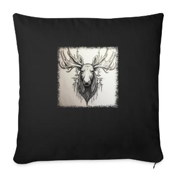 animal liberation canada animals birthday joke - Sofa pillowcase 17,3'' x 17,3'' (45 x 45 cm) - black - Front