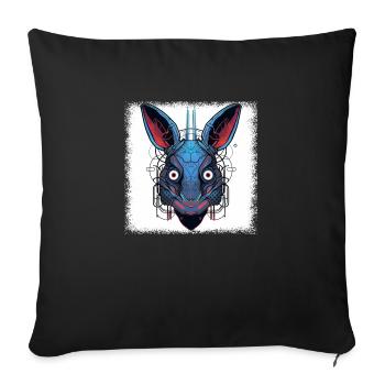 Pâques 2022 Mammal Anniversaire Cadeau Idée Dictons - Housse de coussin décorative 45 x 45 cm - noir - Devant