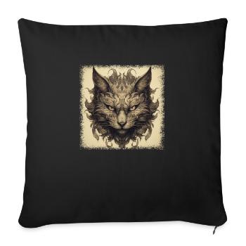 i love cats cat hair tshirts cats present animal - Sofa pillowcase 17,3'' x 17,3'' (45 x 45 cm) - black - Front