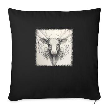 cute animals humor animal funny sayings color cool - Sofakissenbezug 45 x 45 cm - Schwarz - Vorne