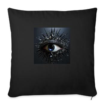 Eye - Housse de coussin décorative 45 x 45 cm - noir - Devant