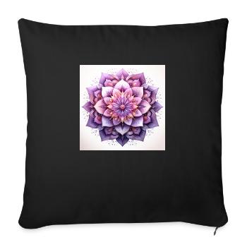 Cosmic Mandala - Housse de coussin décorative 45 x 45 cm - noir - Devant