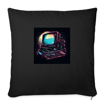 Retro gaming - Sofa pillowcase 17,3'' x 17,3'' (45 x 45 cm) - black - Front
