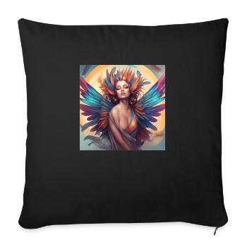 Rainbow Elf7 - Sofakissenbezug 45 x 45 cm - Schwarz - Vorne