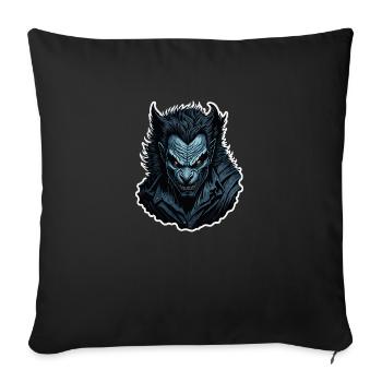 Werewolf - Sofa pillowcase 17,3'' x 17,3'' (45 x 45 cm) - black - Front