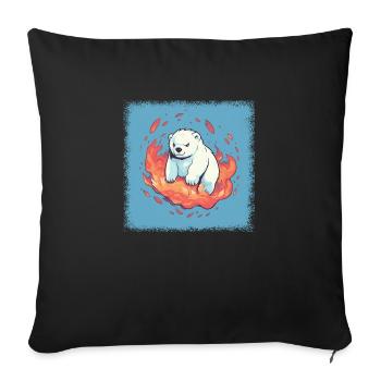cinema movie birthday present idea - Sofa pillowcase 17,3'' x 17,3'' (45 x 45 cm) - black - Front