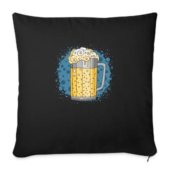 Becher - Sofakissenbezug 45 x 45 cm - Schwarz - Vorne