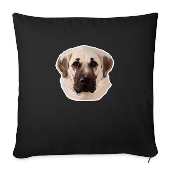 kangal - Housse de coussin décorative 45 x 45 cm - noir - Devant