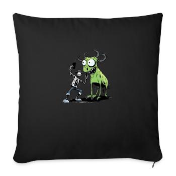 Selfie Alien - Housse de coussin décorative 45 x 45 cm - noir - Devant