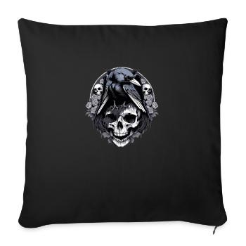 The Crow - Sofa pillowcase 17,3'' x 17,3'' (45 x 45 cm) - black - Front