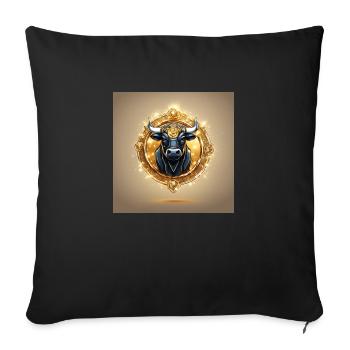 IMG 3785 - Housse de coussin décorative 45 x 45 cm - noir - Devant