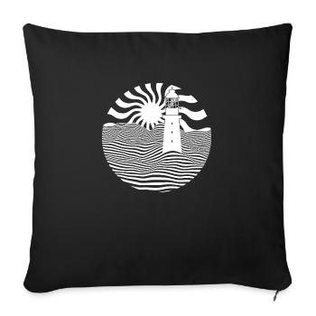 Surfing Surfboard Surfer Wassersport - Sofakissenbezug 45 x 45 cm - Schwarz - Vorne