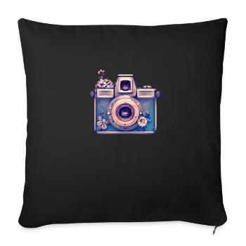 Photographer Camera Photographers Funny Photography - Sofa pillowcase 17,3'' x 17,3'' (45 x 45 cm) - black - Front