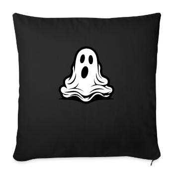 Spooky Cute Kawaii Ghost Design - Sofa pillowcase 17,3'' x 17,3'' (45 x 45 cm) - black - Front