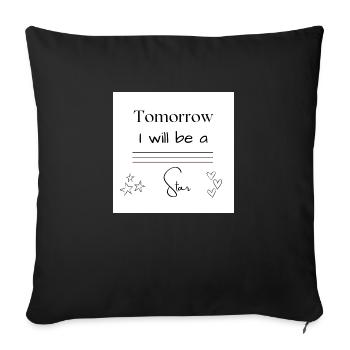 Star Tomorrow - Sofakissenbezug 45 x 45 cm - Schwarz - Vorne