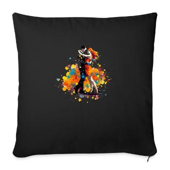 La danse en tant qu’art - Housse de coussin décorative 45 x 45 cm - noir - Devant