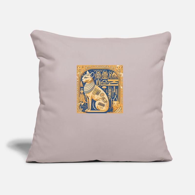 Planche pour chat Egypy Housse de coussin décorative 45 x 45 cm