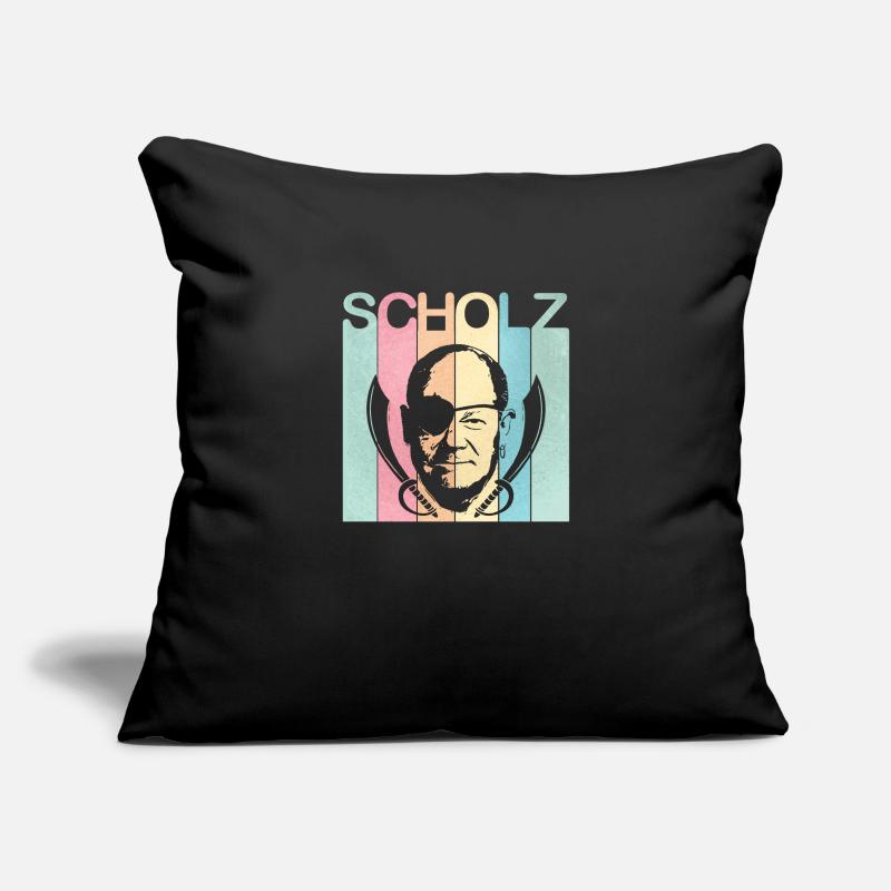 Retro Scholz witzelt Fluch der Karibik Sofakissenbezug 45 x 45 cm