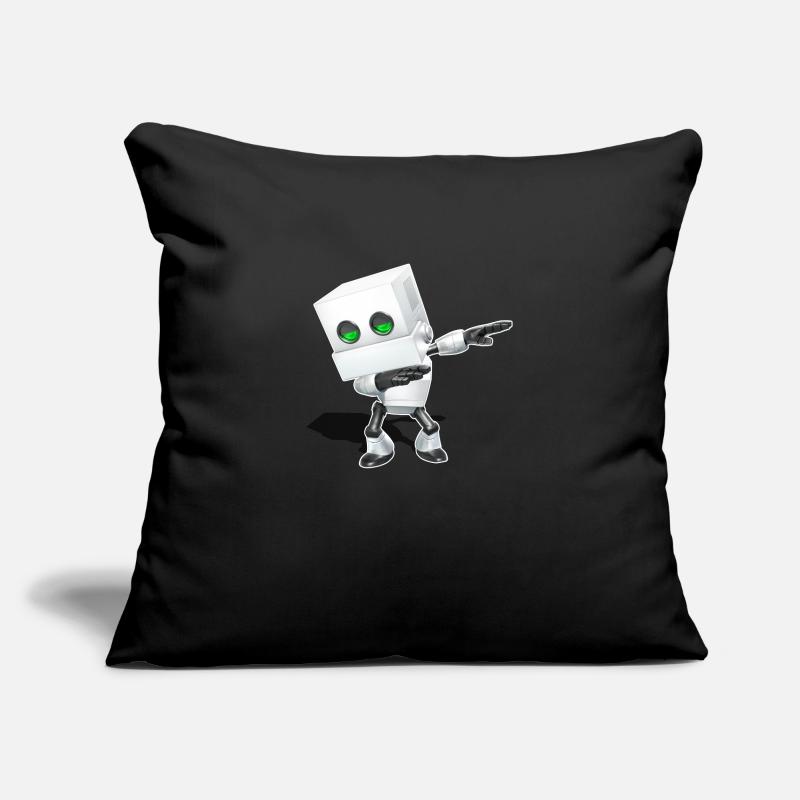 Dabbing Chibi Robot Housse de coussin décorative 45 x 45 cm