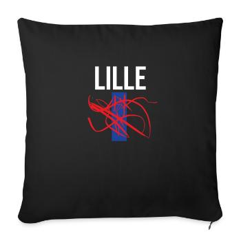 Creative Gift Lille - Sofa pillowcase 17,3'' x 17,3'' (45 x 45 cm) - black - Front