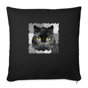 Kommen Sie - Sofakissenbezug 45 x 45 cm - Schwarz - Vorne