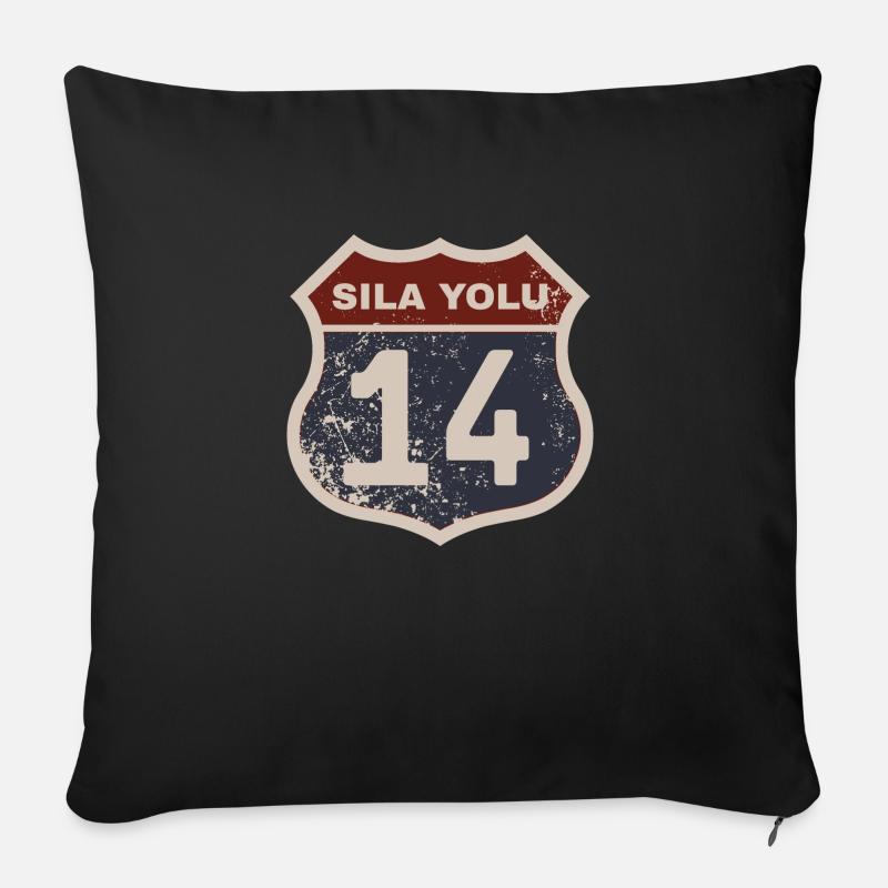 Bolu - Sofa pillowcase 17,3'' x 17,3'' (45 x 45 cm) - black