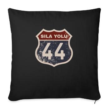 Malatya - Housse de coussin décorative 45 x 45 cm - noir - Devant