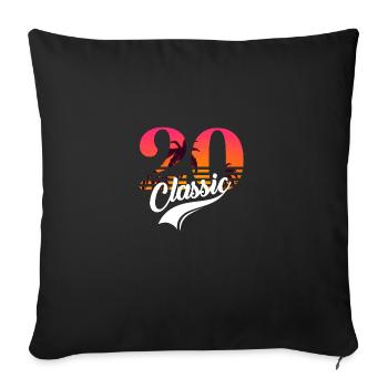 Jahrgang 1920-20-jähriges Jubiläum - Sofakissenbezug 45 x 45 cm - Schwarz - Vorne