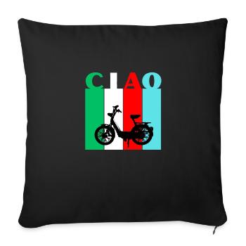 CIAO - Sofakissenbezug 45 x 45 cm - Schwarz - Vorne